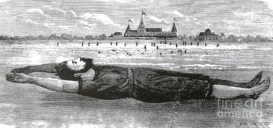 Proper Position For Floating, 1881 Photograph by Science Source