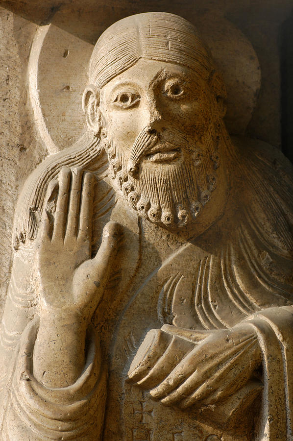 Romanesque Sculpture - The Prophet Isaiah by Italian School