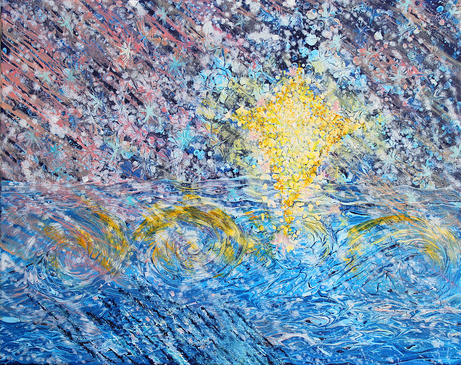 Prophetic Message Sketch Painting 29 WINDS OF CHANGE Painting by Anne Cameron Cutri