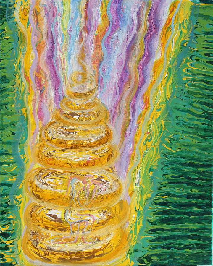 Prophetic MS 31 Walls of Heaven Painting by Anne Cameron Cutri
