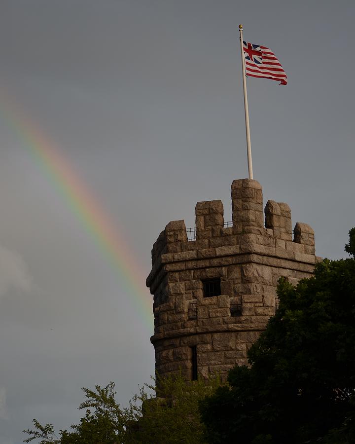 Prospect Hill Somerville MA rainbow Photograph by Toby McGuire
