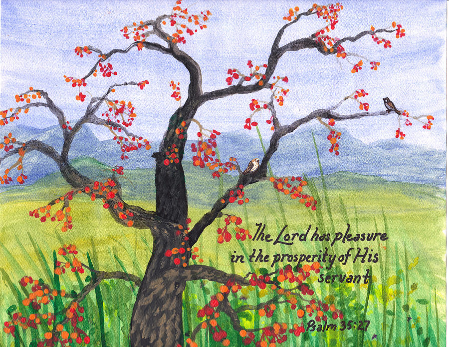 Tree Painting - Prosperity by Catherine Saldana