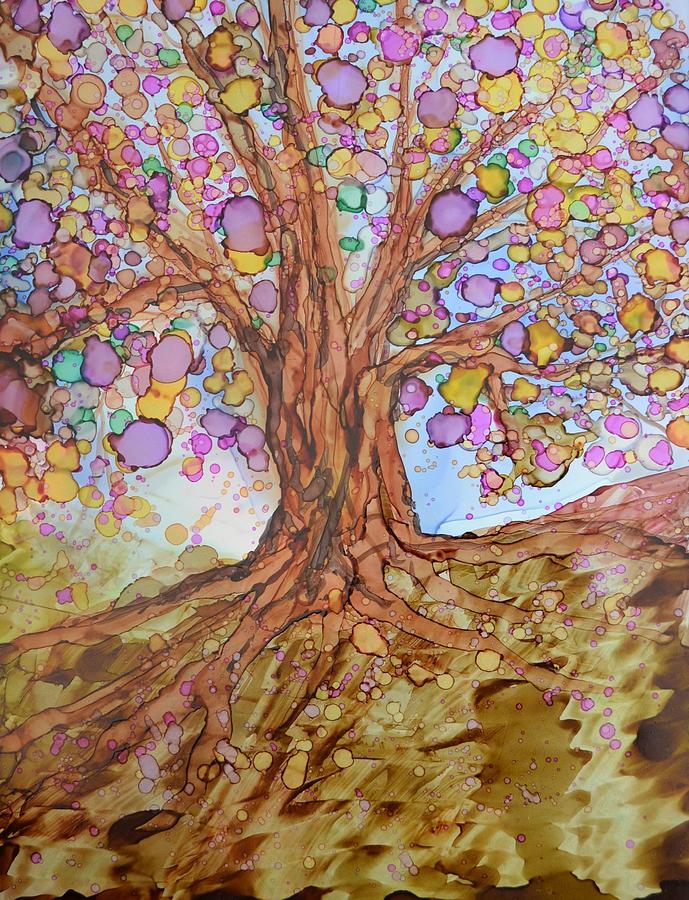 Prosperity Tree  Painting by Kellie Chasse