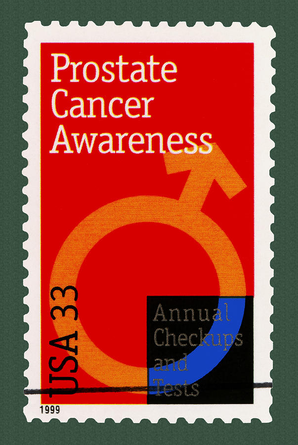 Prostate Cancer Awareness Stamp Photograph by Phil Cardamone