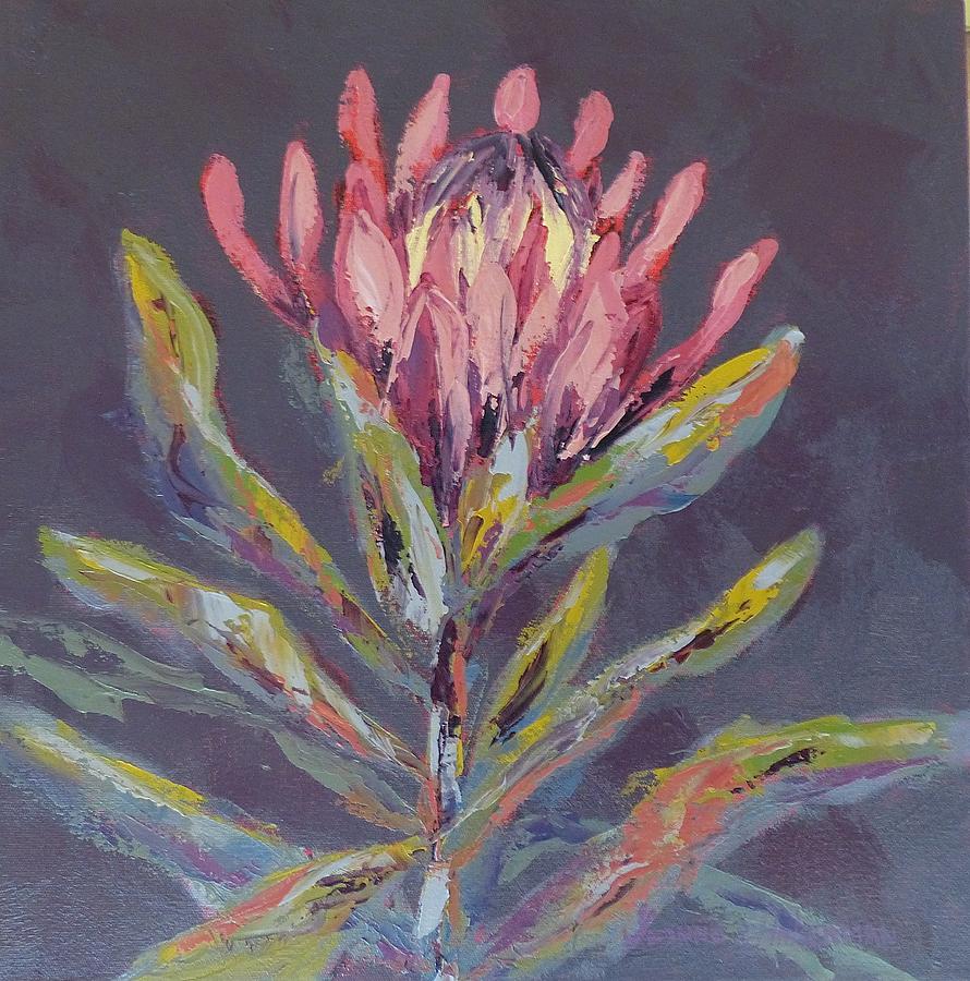 Flower Painting - Proteas 2 by Yvonne Ankerman
