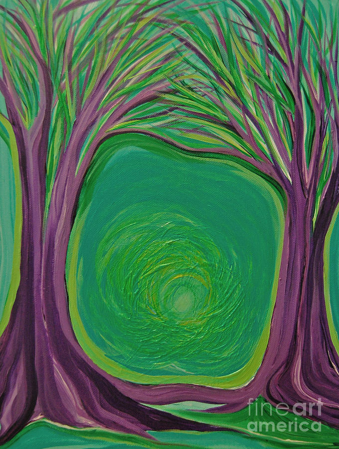 Tree Painting - Protected by jrr by First Star Art