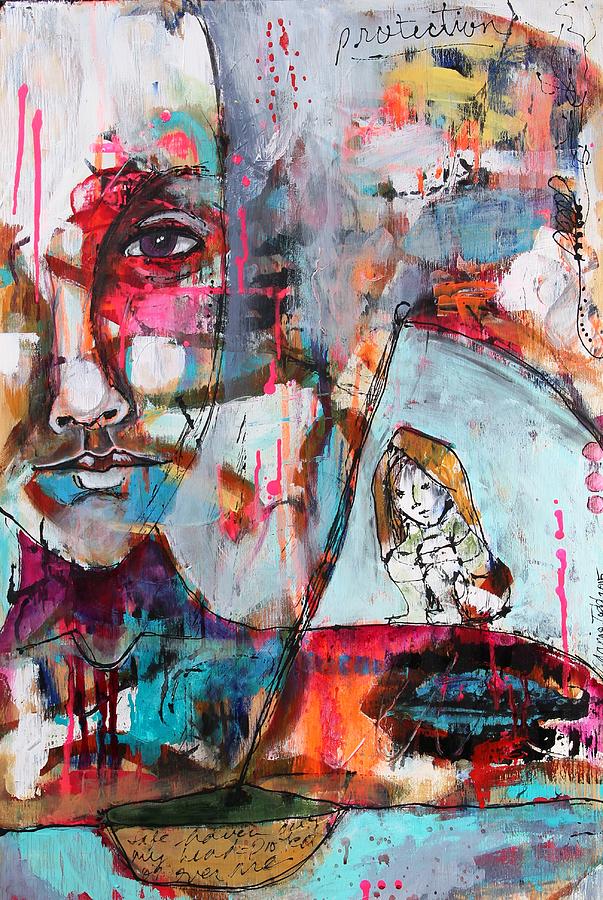 Protection Mixed Media by Carrie Todd
