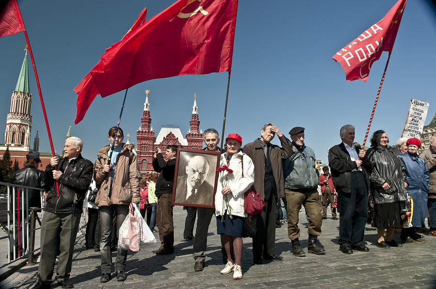 Protests in Red Square Moscow Photograph by Pavliha