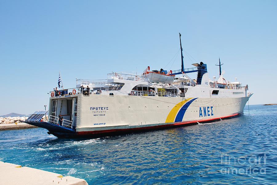 Proteus ferry Alonissos island Photograph by David Fowler