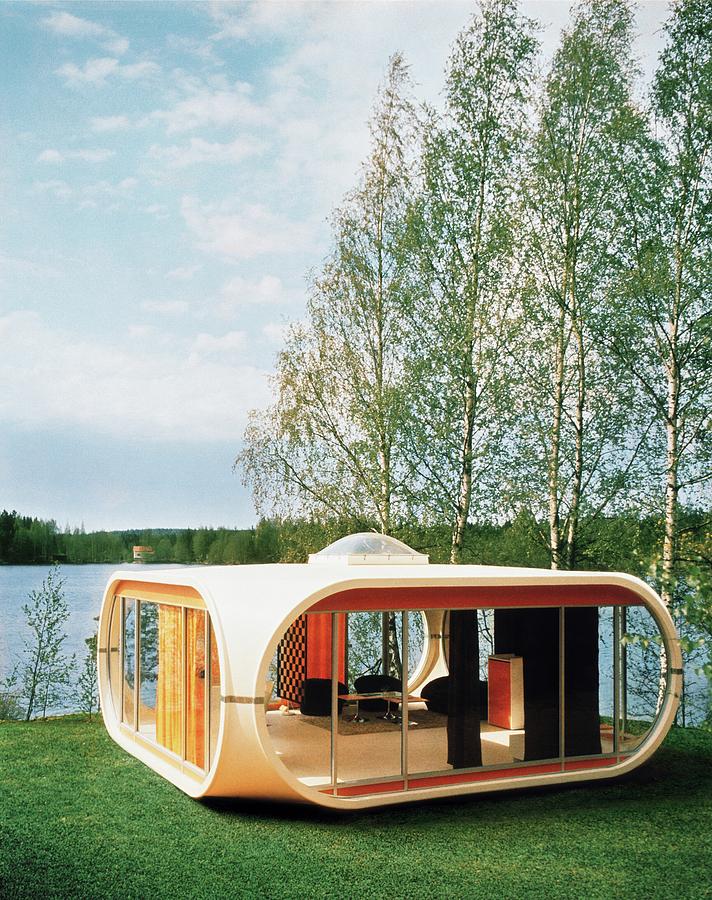 Architecture Photograph - Prototype Of Polykem Molded House by John Cowan