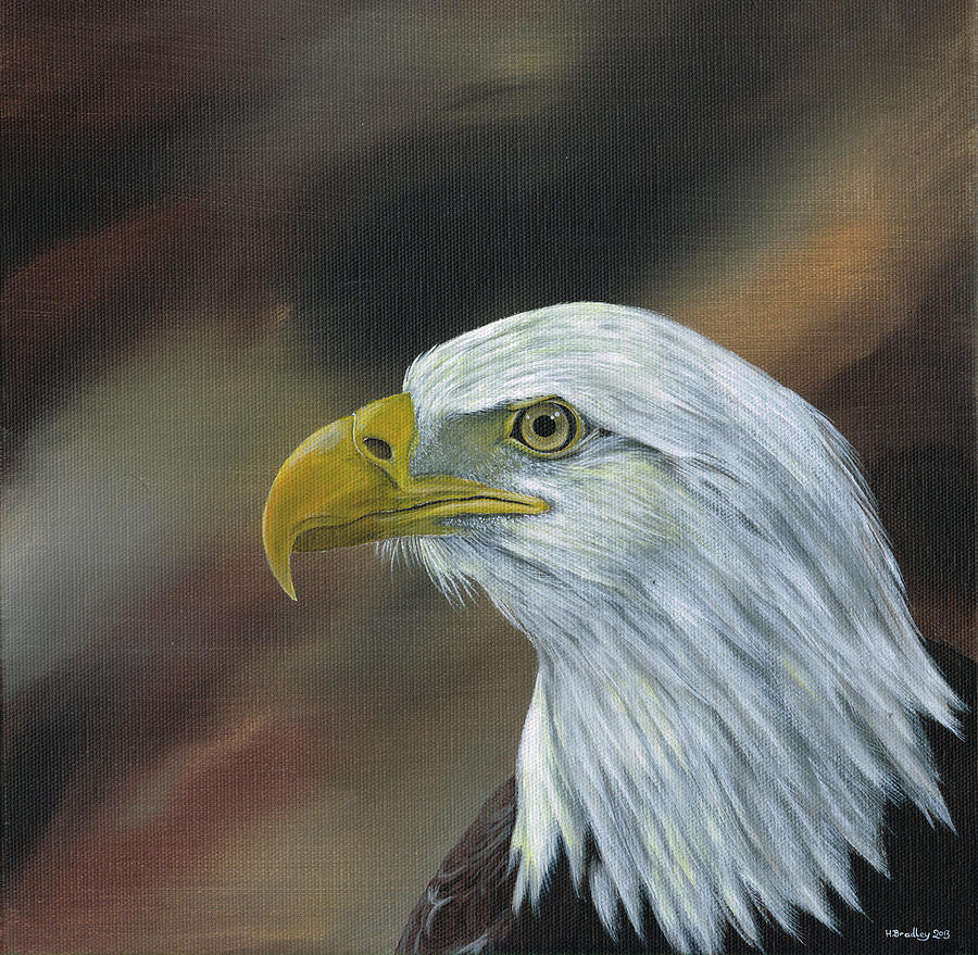 Eagle Painting - Proud Eagle by Heather Bradley