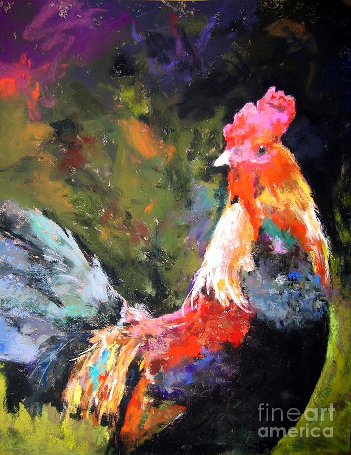 Rooster Painting - Proud by Laurel Astor