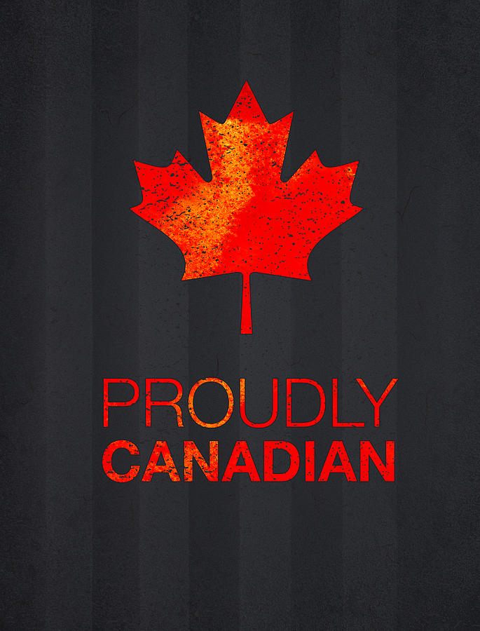 Abstract Digital Art - Proudly Canadian by Aged Pixel