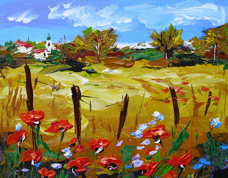 Spring Painting - Provence poppies by Ivaylo Georgiev