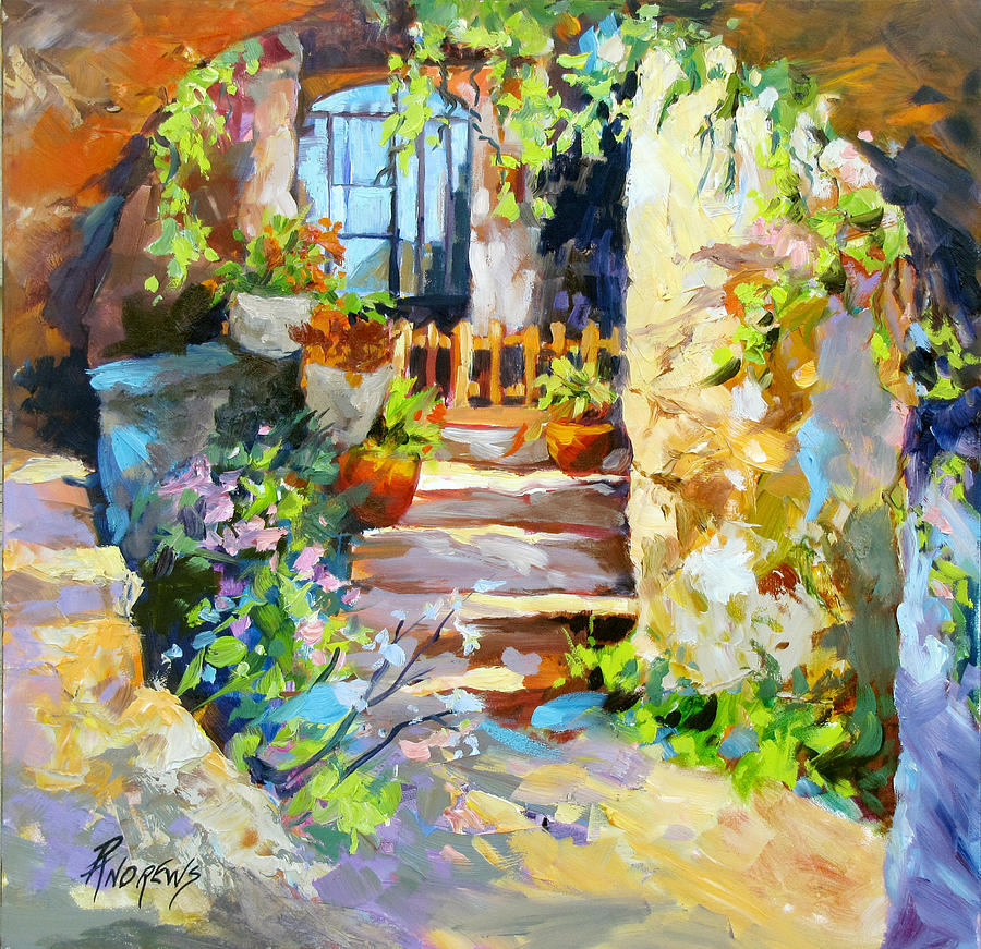 France Painting - Provence Privacy by Rae Andrews