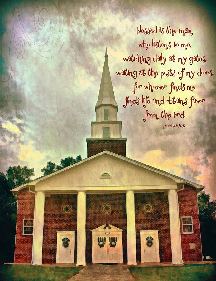 Proverbs 8 34 35 Digital Art By Michelle Greene Wheeler Fine Art America