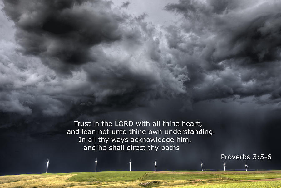 Proverbs Storm Clouds Saskatchewan Photograph by Mark Duffy