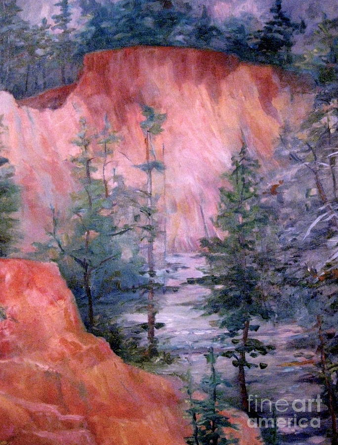 Providence Canyon 4 Painting by Gretchen Allen