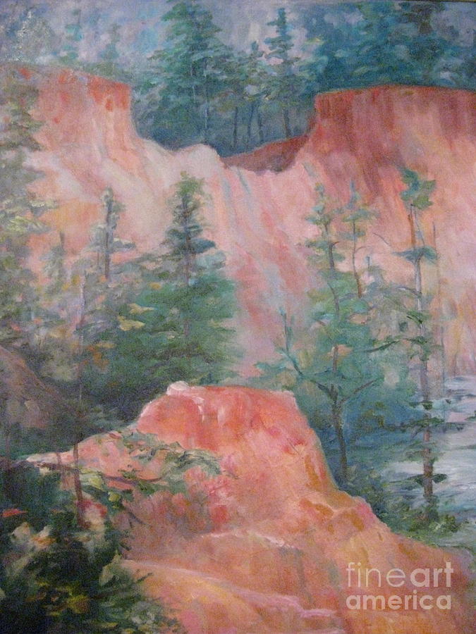 Providence Canyon 5 Painting by Gretchen Allen