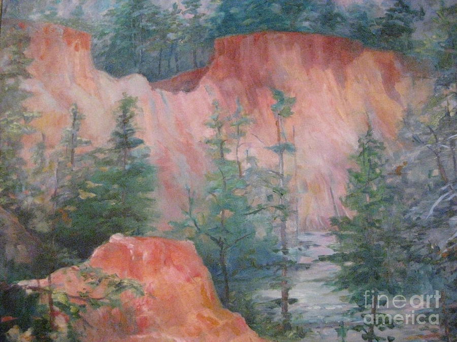 Providence Canyon 7 Painting by Gretchen Allen