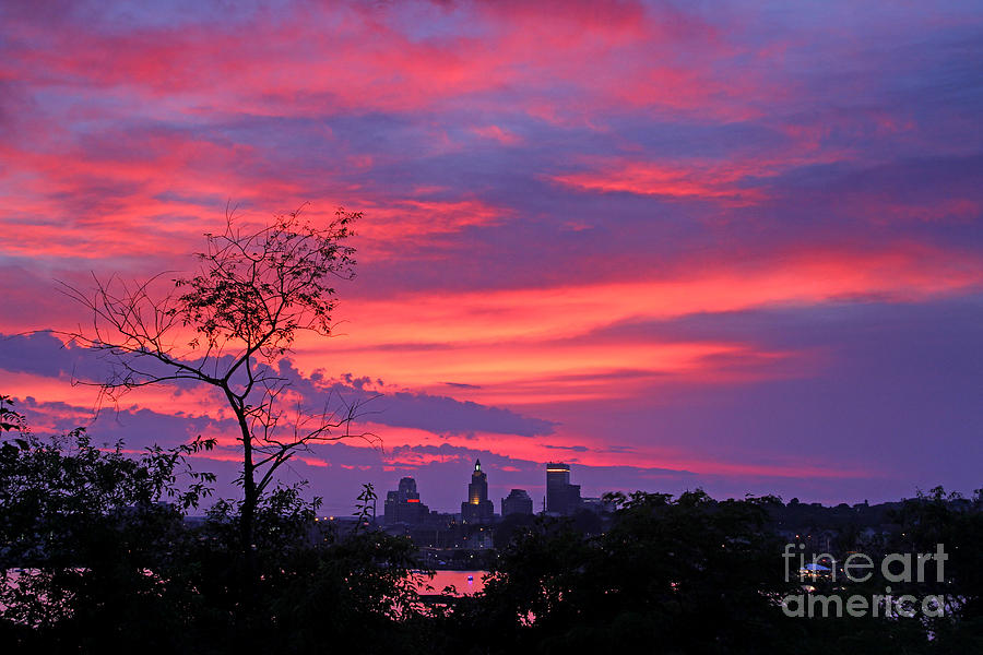 Providence RI Sunset Photograph by Butch Lombardi