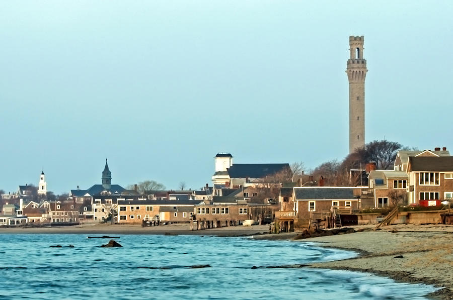 Provincetown Bay and Monument Photograph by Frank Winters