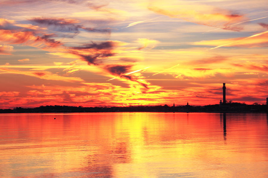 Provincetown Harbor Sunset Photograph by Roupen Baker