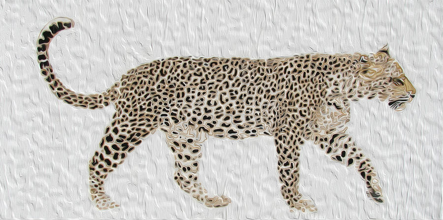 Prowling Leopard Digital Art by Stephanie Grant