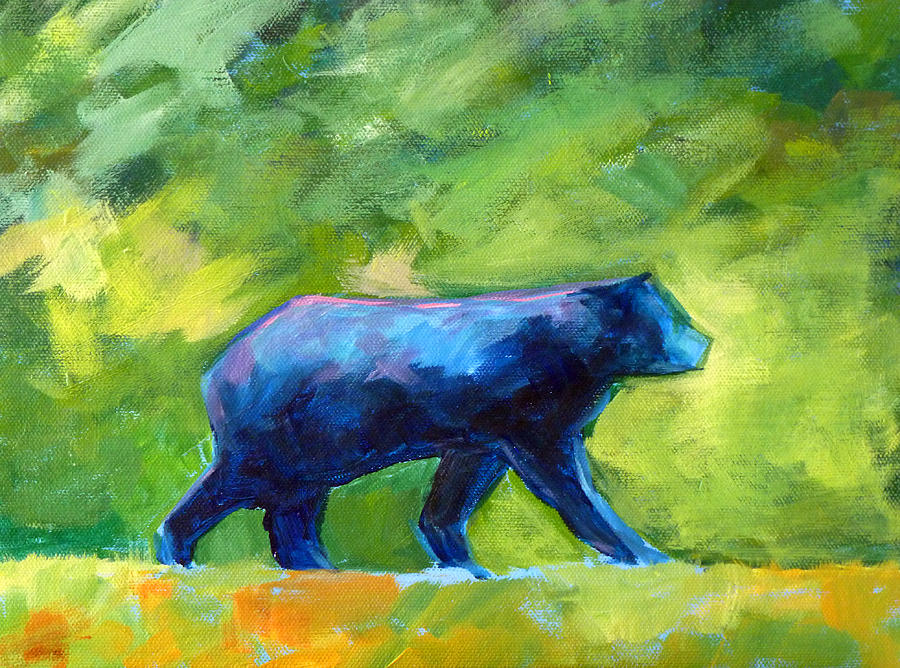 Abstract Painting - Prowling by Nancy Merkle