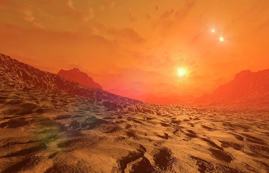 Proxima Centauri B Exoplanet Surface Photograph by Take 27 Ltd/science Photo Library