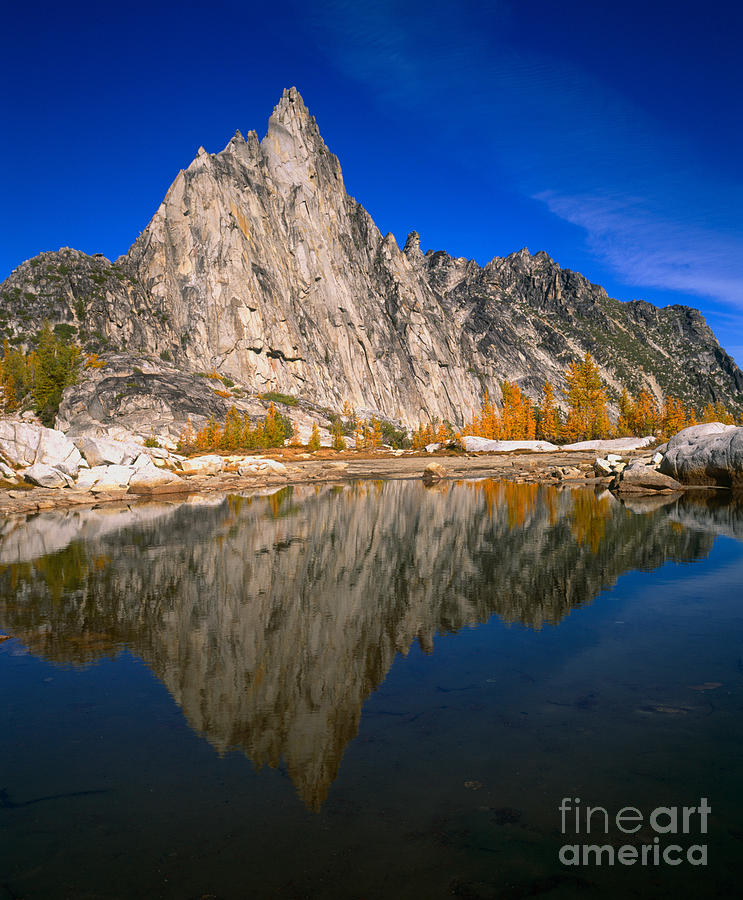 Prusik Peak Reflection In Gnome Tarn Photograph by Tracy Knauer