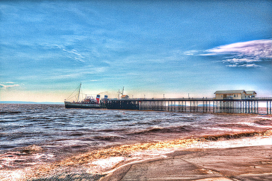 PS Waverley at Penarth Pier 2 Photograph by Steve Purnell