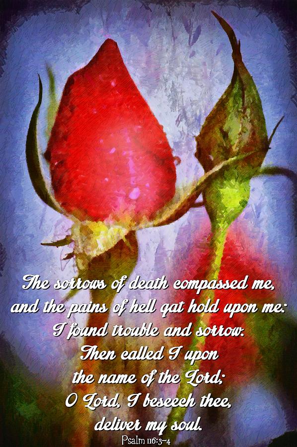 Psalm 116 3 4 Digital Art by Michelle Greene Wheeler