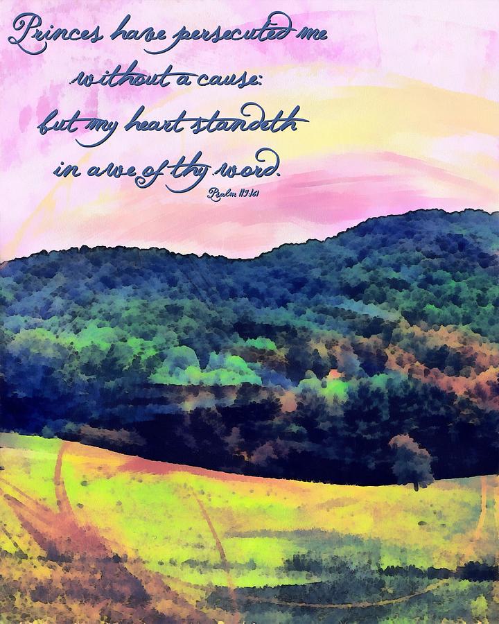 Psalm 119 161 Digital Art By Michelle Greene Wheeler Fine Art America