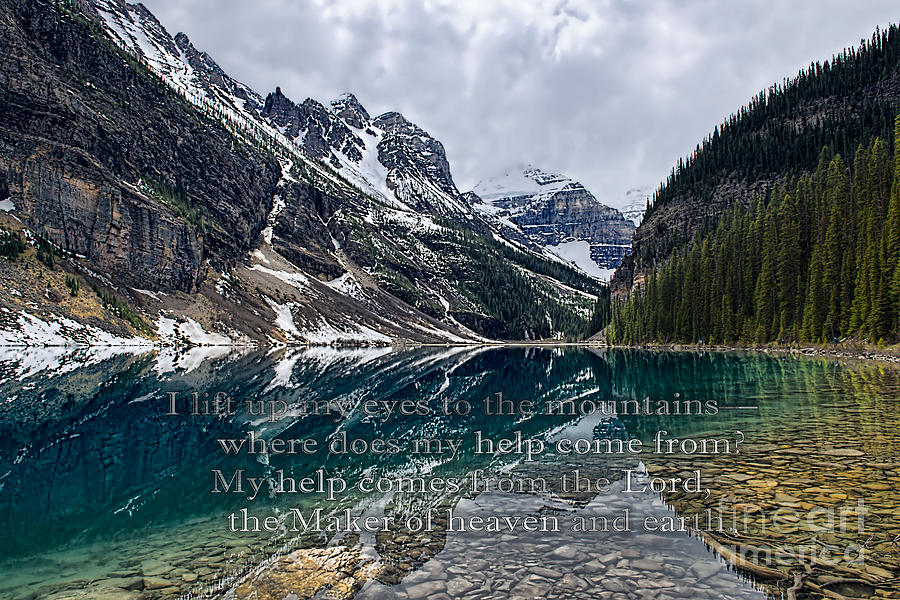 Psalm 121 with Mountains Photograph by David Arment