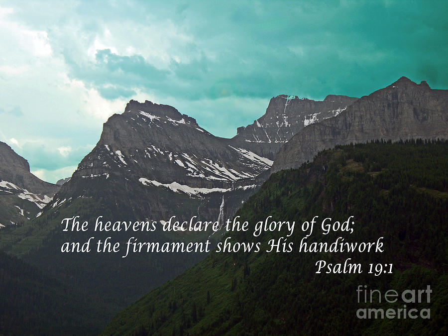 Psalm 19 1 on the Rocky Mountains Photograph by Barb Dalton
