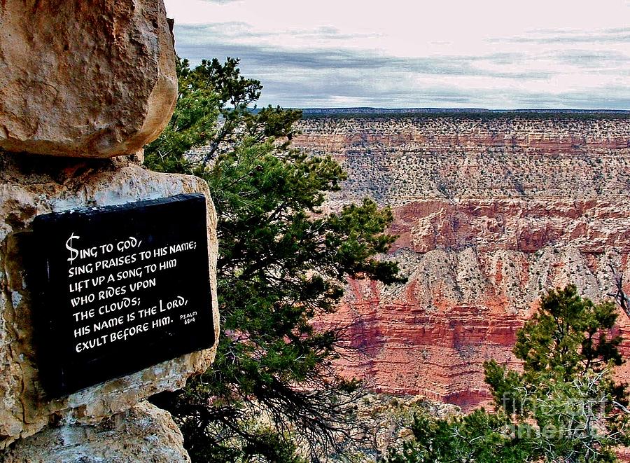 Psalm 68 - Grand Canyon Photograph by Marilyn Smith