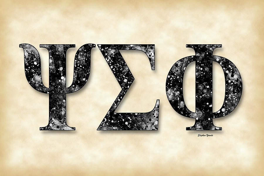Psi Sigma Phi - Parchment Digital Art by Stephen Younts
