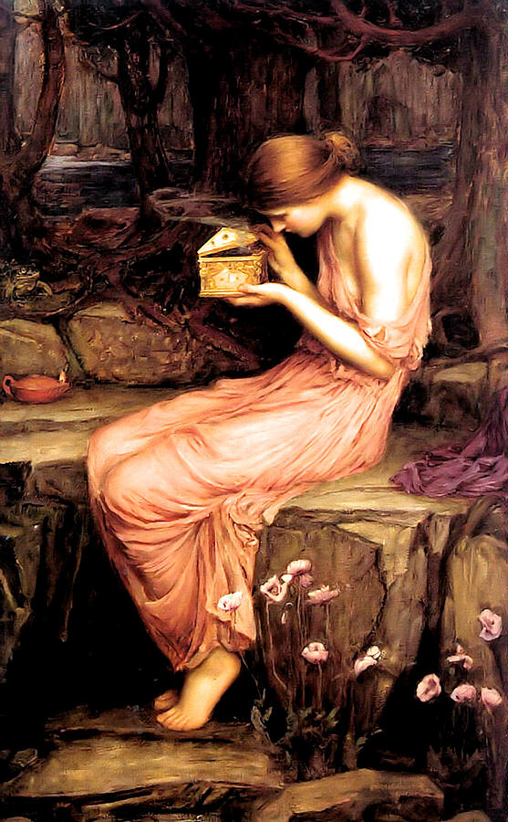 John Painting - Psyche Opening the Golden Box 1903 by Philip Ralley
