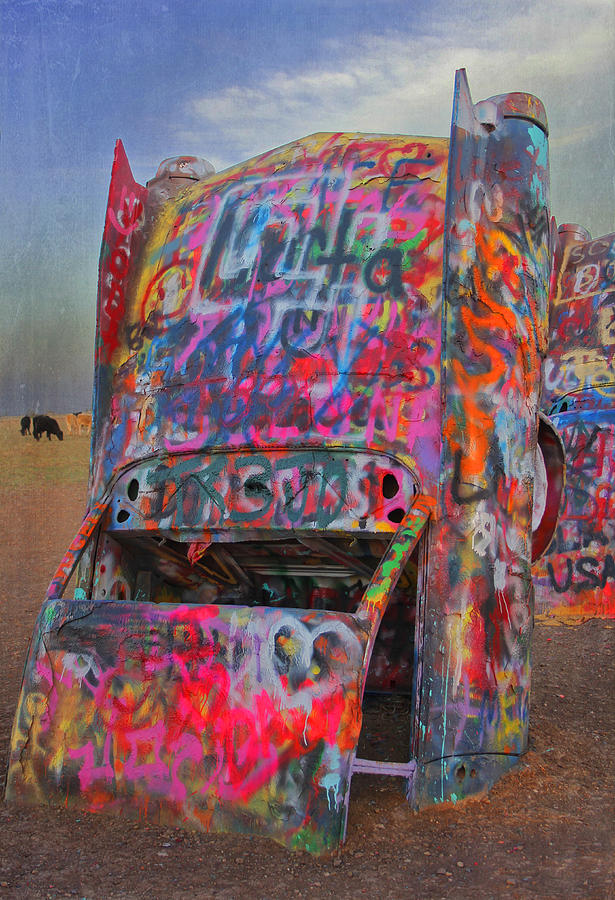 Psychedelic Cadillac Photograph by Kathleen Scanlan