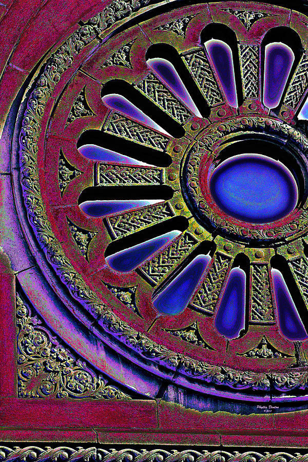 Psychedelic Church Window Photograph by Phyllis Denton