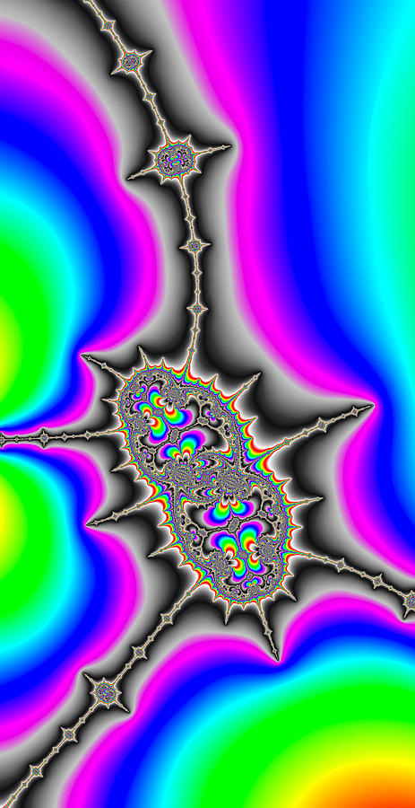 Psychedelic fractal art with bold wild and crazy colors by Matthias Hauser
