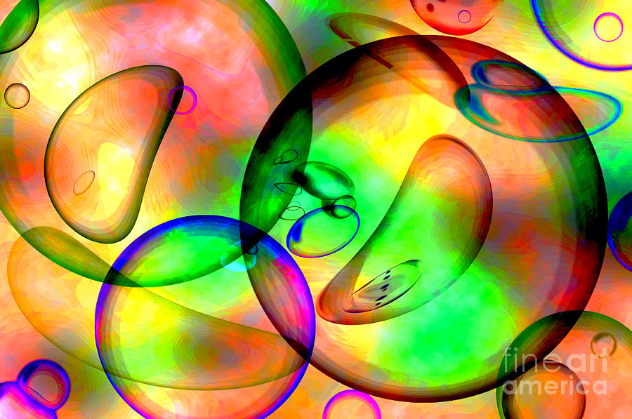 Abstract Digital Art - Psychedelic by Kaye Menner