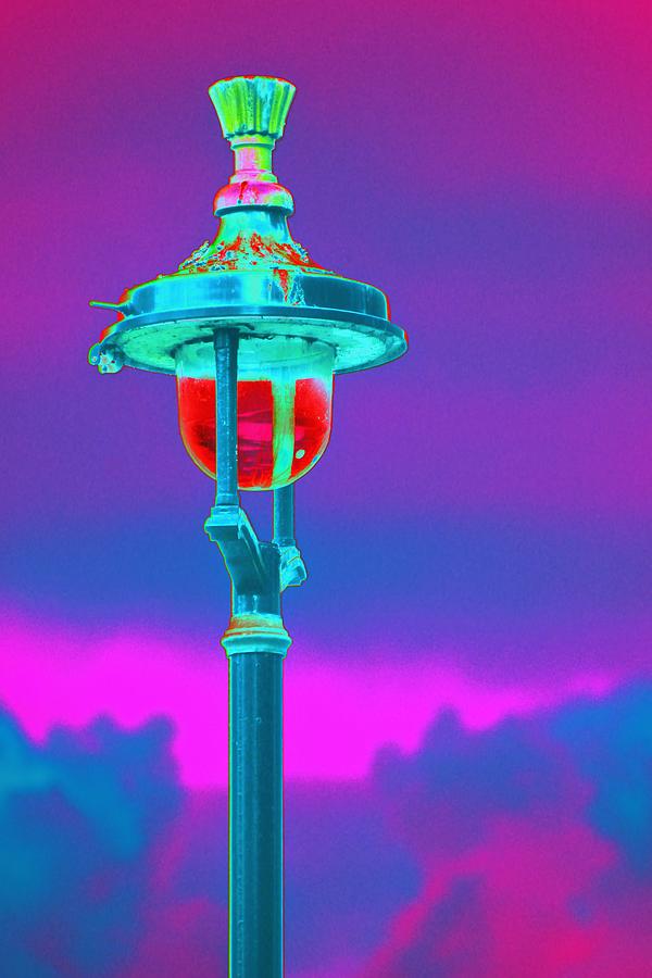 Psychedelic London Streetlight Photograph by Richard Henne