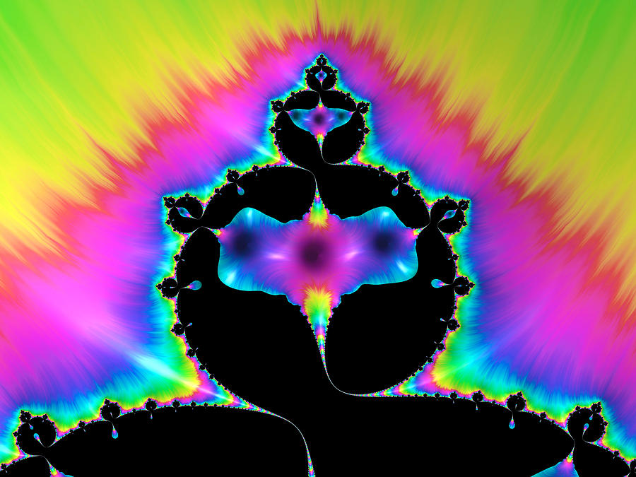 Abstract Photograph - Psychedelic mandelbrot fractal art by Matthias Hauser