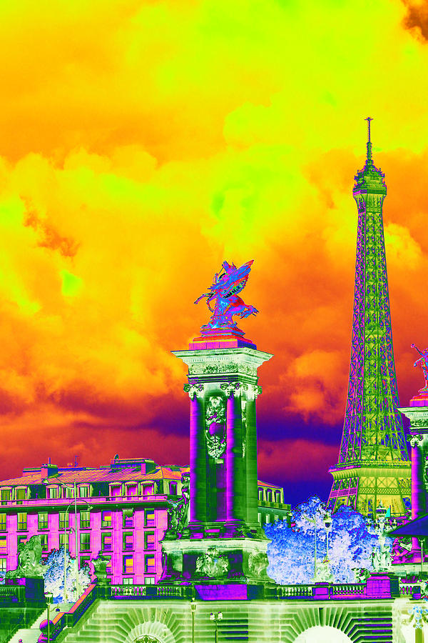 Paris Photograph - Psychedelic Paris by Richard Henne