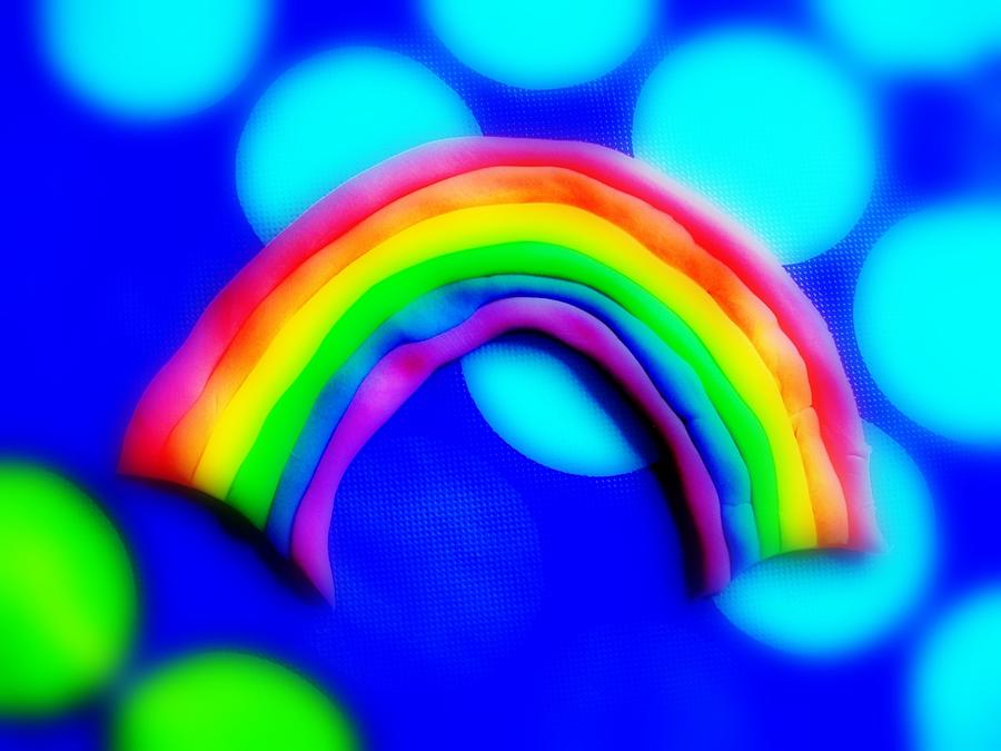 Psychedelic Play-Doh Rainbow Photograph by Elizabeth Sullivan