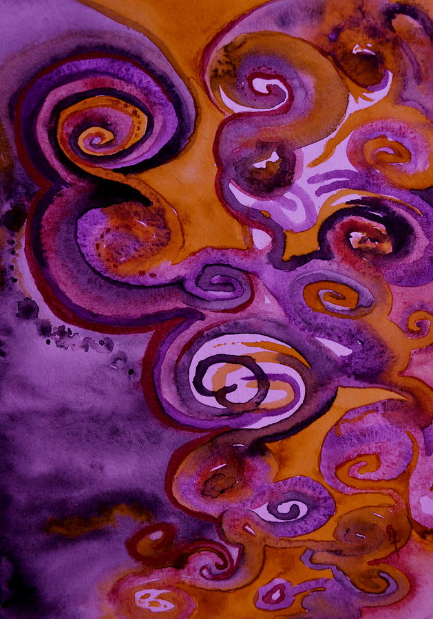 Psychedelic Purple Erebor Painting by Beverley Harper Tinsley