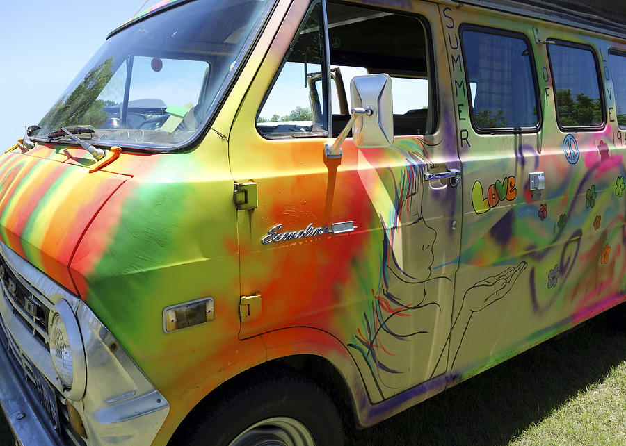 Psychedelic Van Summer of Love Photograph by Ann Powell