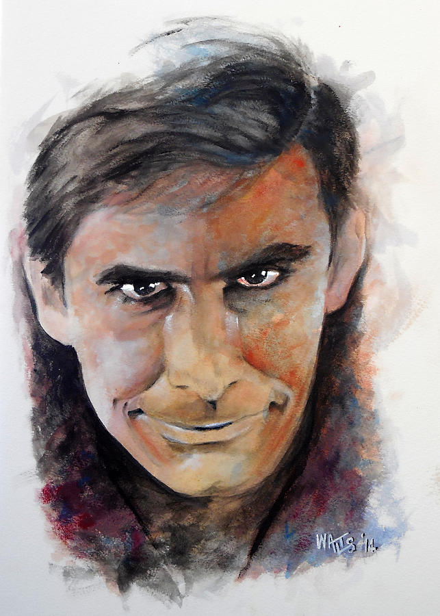 Psycho - Anthony Perkins Painting by William Walts